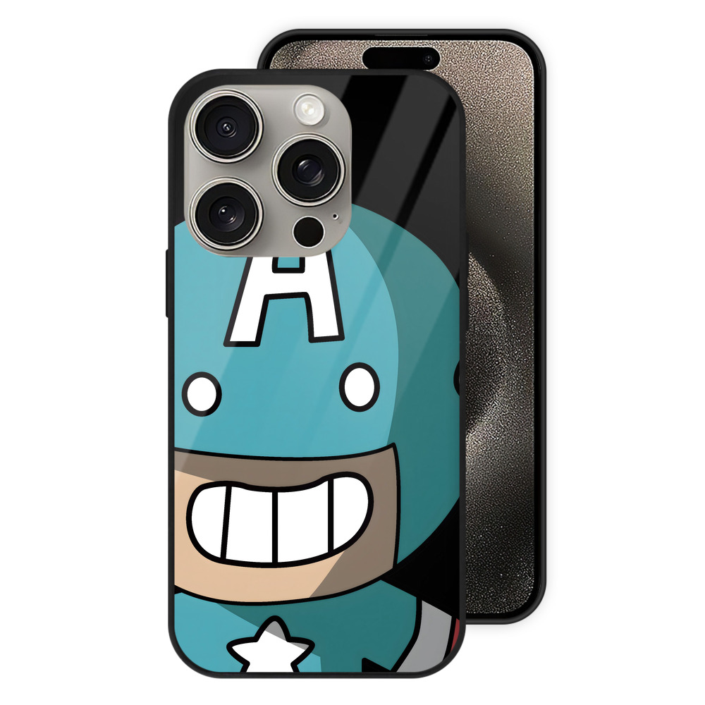 （画像用） アベンジャーズ The Avengers 【iPhone15Pro対応】スマホケース 耐衝撃＆黄変防止 背面ガラス