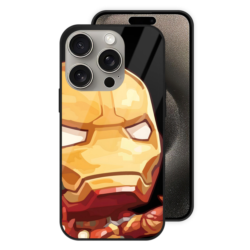 （画像用） アベンジャーズ The Avengers 【iPhone15Pro対応】スマホケース 耐衝撃＆黄変防止 背面ガラス