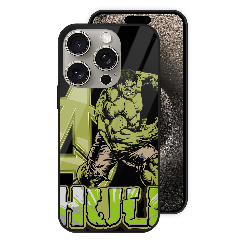（画像用） アベンジャーズ The Avengers 【iPhone15Pro対応】スマホケース 耐衝撃＆黄変防止 背面ガラス