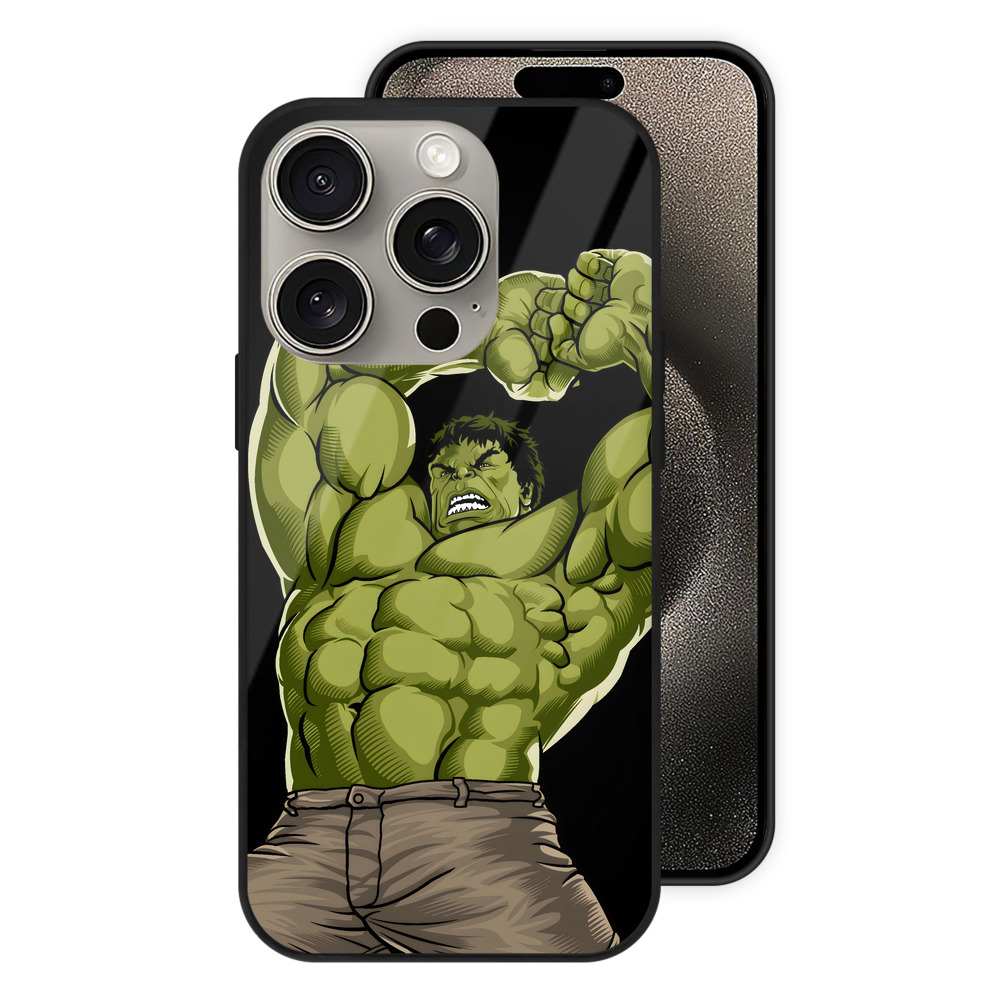 （画像用） アベンジャーズ The Avengers 【iPhone15Pro対応】スマホケース 耐衝撃＆黄変防止 背面ガラス