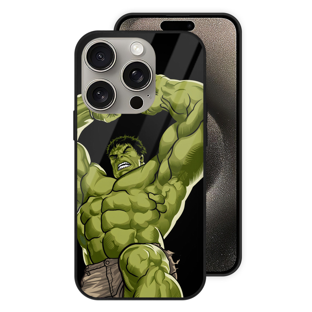 （画像用） アベンジャーズ The Avengers 【iPhone15Pro対応】スマホケース 耐衝撃＆黄変防止 背面ガラス