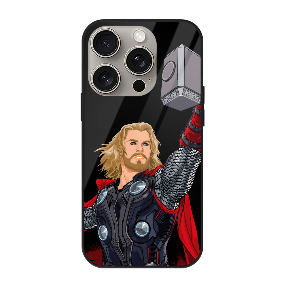 （画像用） アベンジャーズ The Avengers 【iPhone15Pro対応】スマホケース 耐衝撃＆黄変防止 背面ガラス