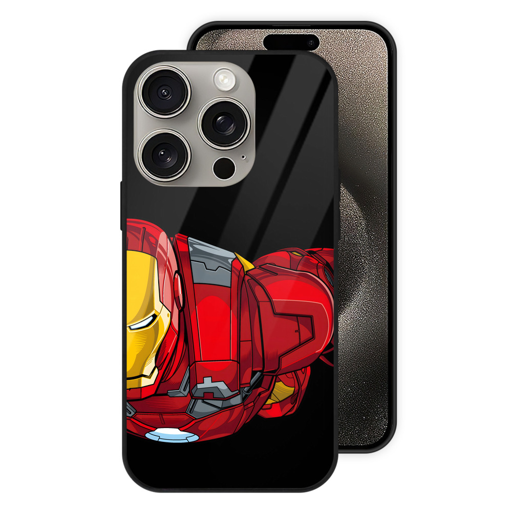 （画像用） アベンジャーズ The Avengers 【iPhone15Pro対応】スマホケース 耐衝撃＆黄変防止 背面ガラス