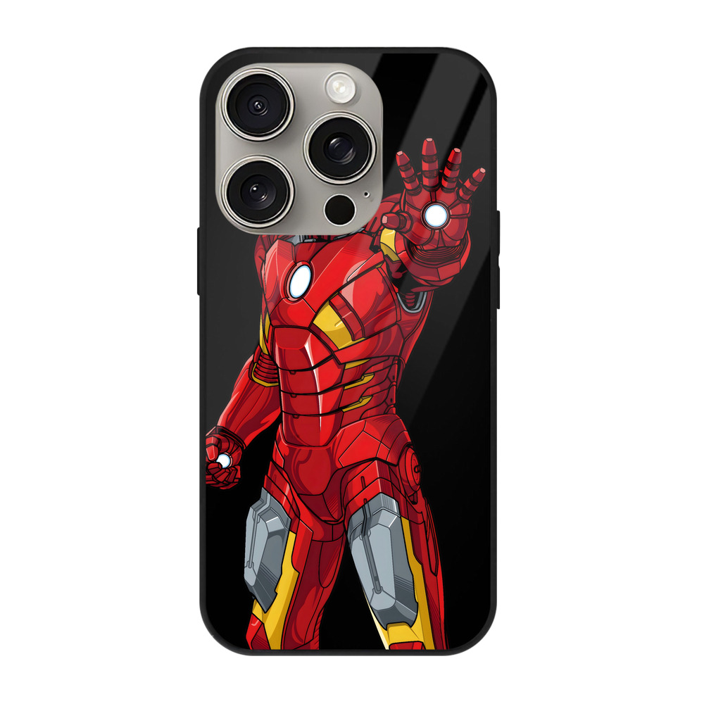 （画像用） アベンジャーズ The Avengers 【iPhone15Pro対応】スマホケース 耐衝撃＆黄変防止 背面ガラス