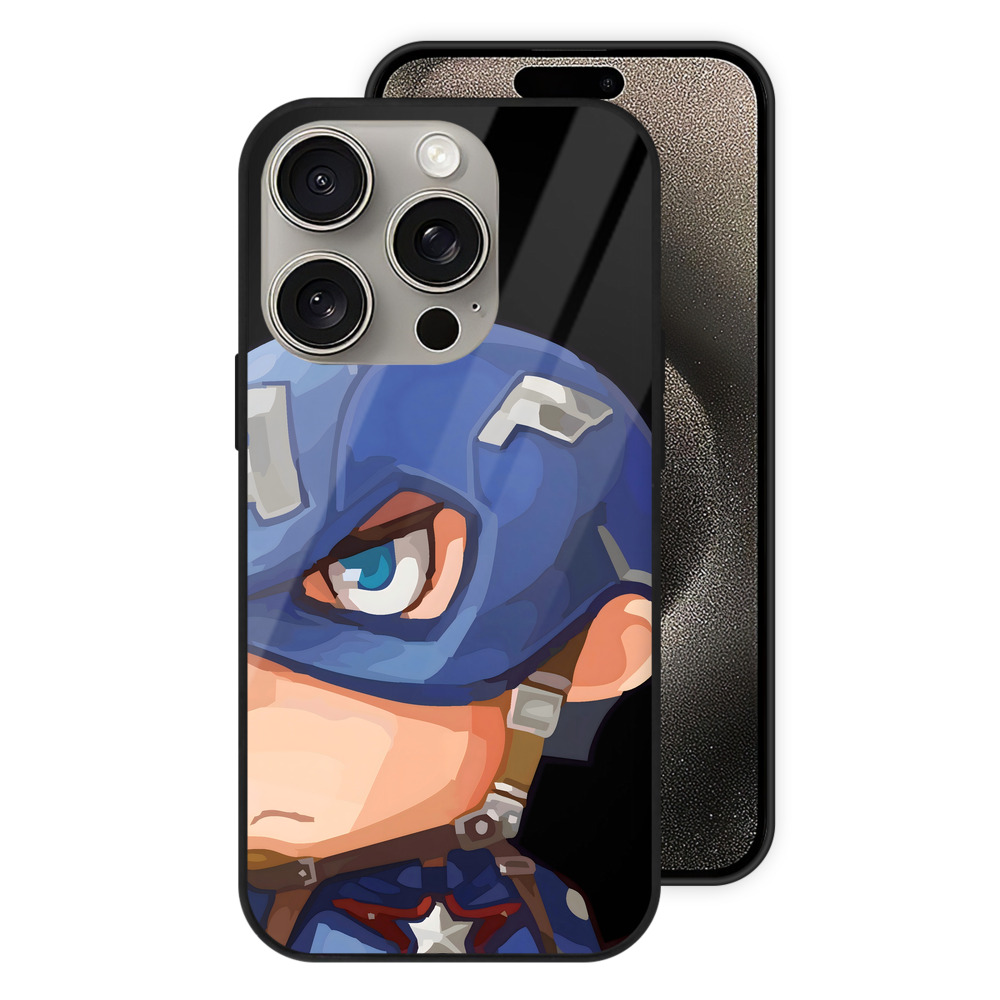 （画像用） アベンジャーズ The Avengers 【iPhone15Pro対応】スマホケース 耐衝撃＆黄変防止 背面ガラス