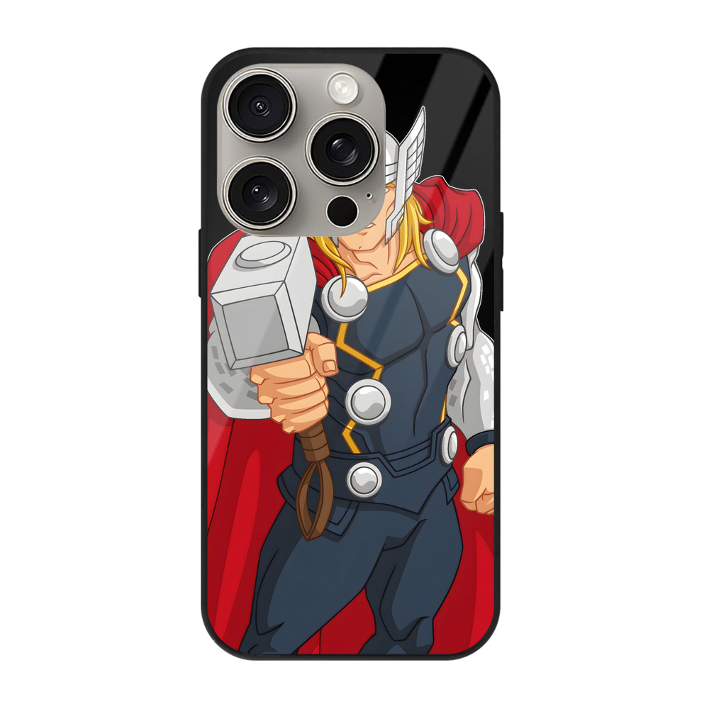 （画像用） アベンジャーズ The Avengers 【iPhone15Pro対応】スマホケース 耐衝撃＆黄変防止 背面ガラス