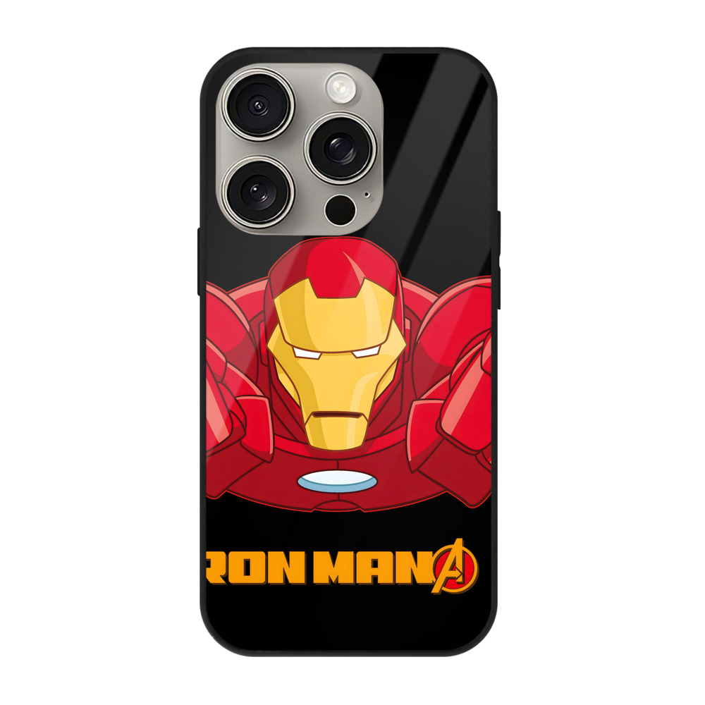（画像用） アベンジャーズ The Avengers 【iPhone15Pro対応】スマホケース 耐衝撃＆黄変防止 背面ガラス