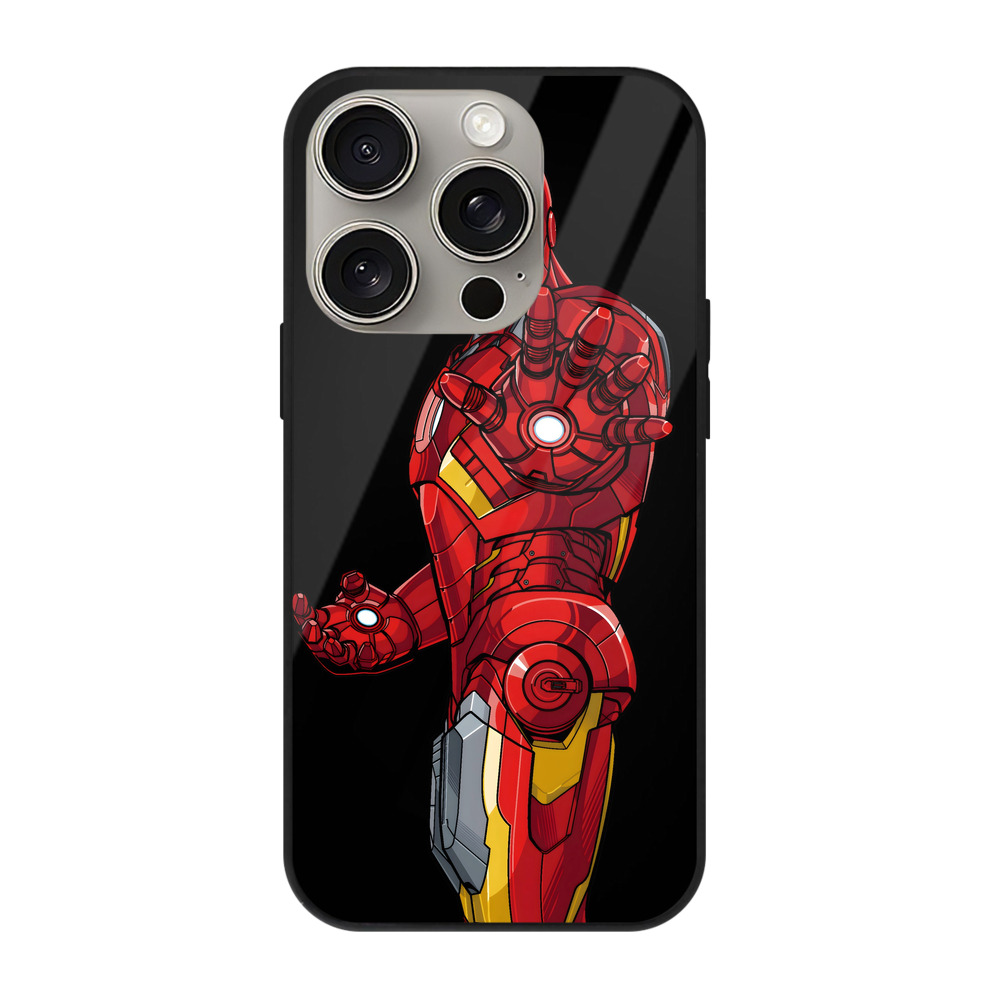 （画像用） アベンジャーズ The Avengers 【iPhone15Pro対応】スマホケース 耐衝撃＆黄変防止 背面ガラス