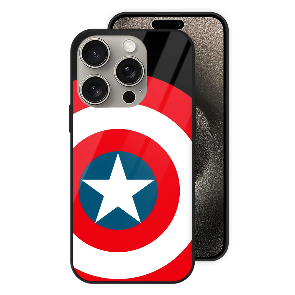 （画像用） アベンジャーズ The Avengers 【iPhone15Pro対応】スマホケース 耐衝撃＆黄変防止 背面ガラス