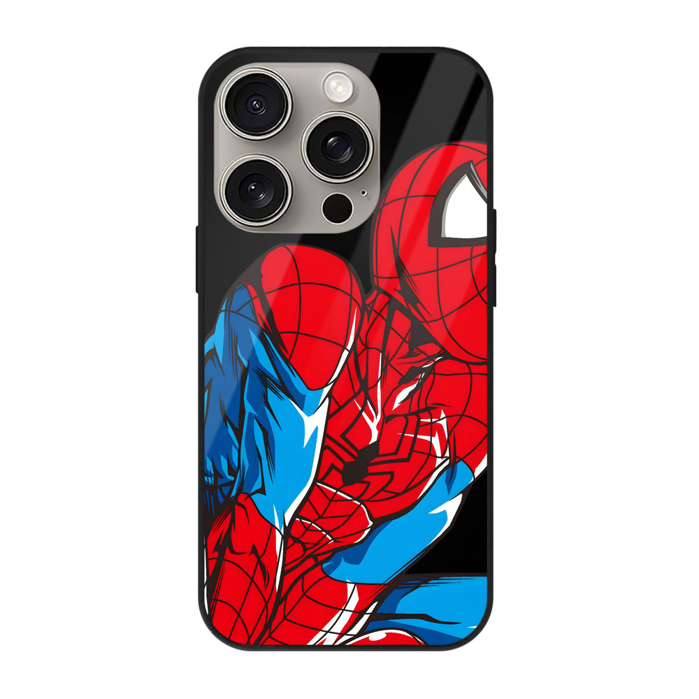 （画像用） アベンジャーズ The Avengers 【iPhone15Pro対応】スマホケース 耐衝撃＆黄変防止 背面ガラス