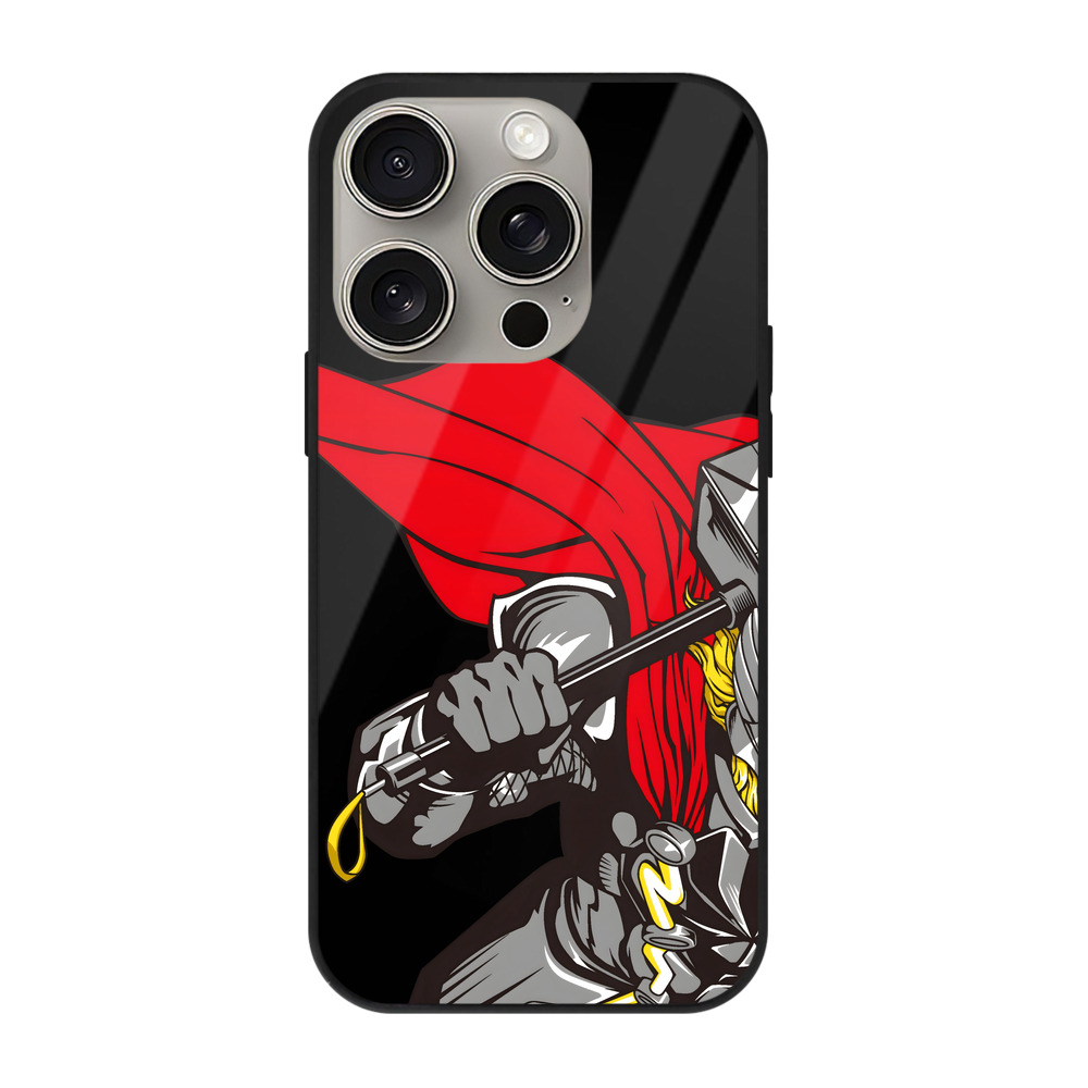 （画像用） アベンジャーズ The Avengers 【iPhone15Pro対応】スマホケース 耐衝撃＆黄変防止 背面ガラス