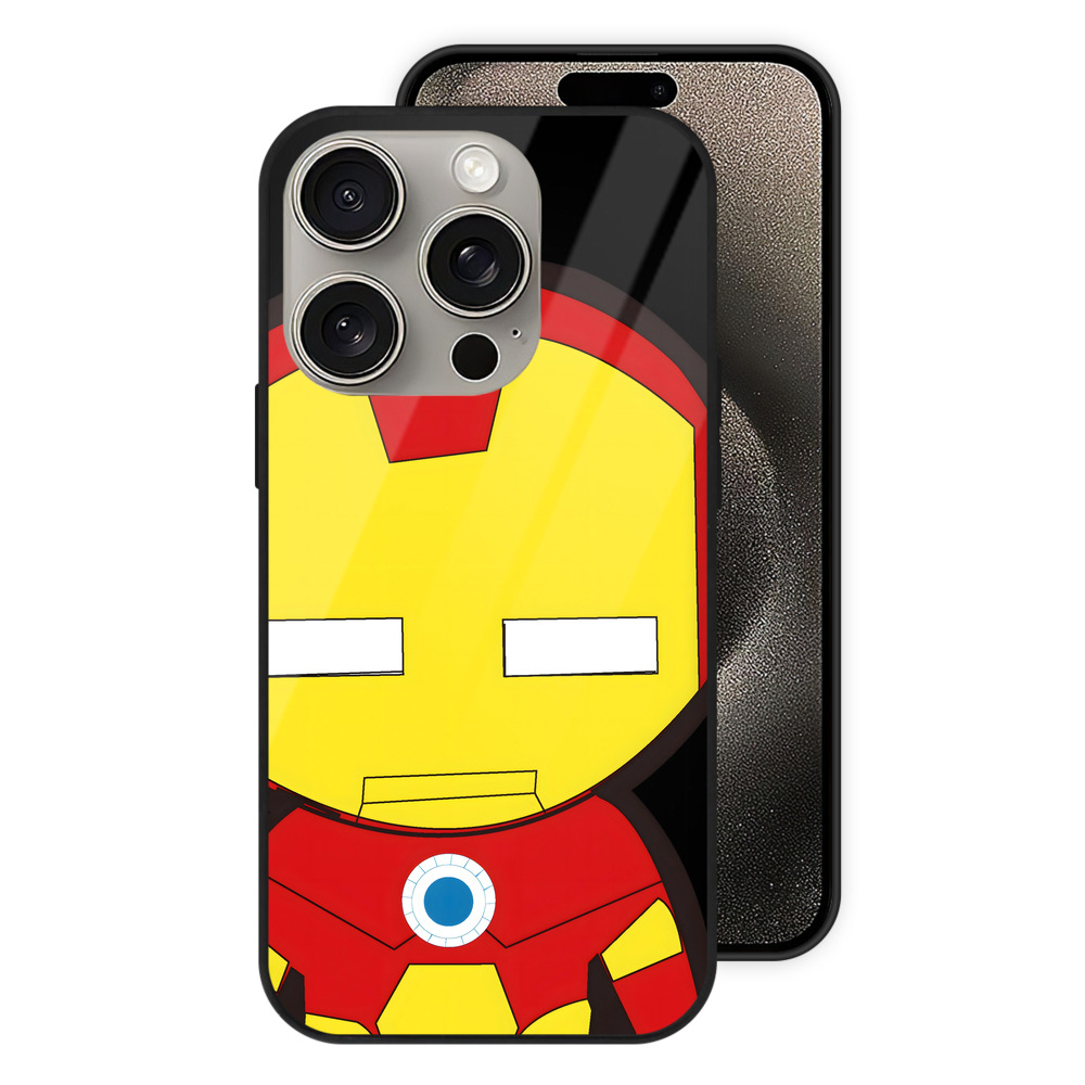 （画像用） アベンジャーズ The Avengers 【iPhone15Pro対応】スマホケース 耐衝撃＆黄変防止 背面ガラス