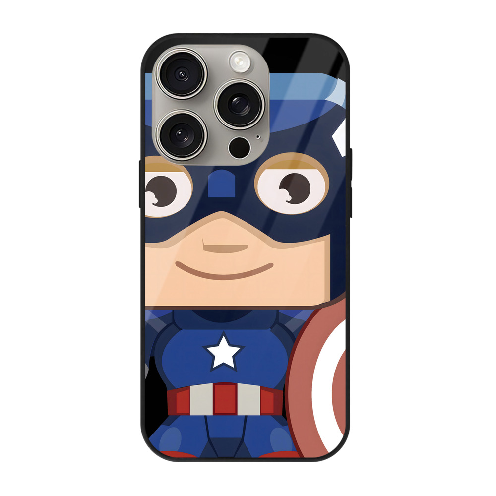 （画像用） アベンジャーズ The Avengers 【iPhone15Pro対応】スマホケース 耐衝撃＆黄変防止 背面ガラス