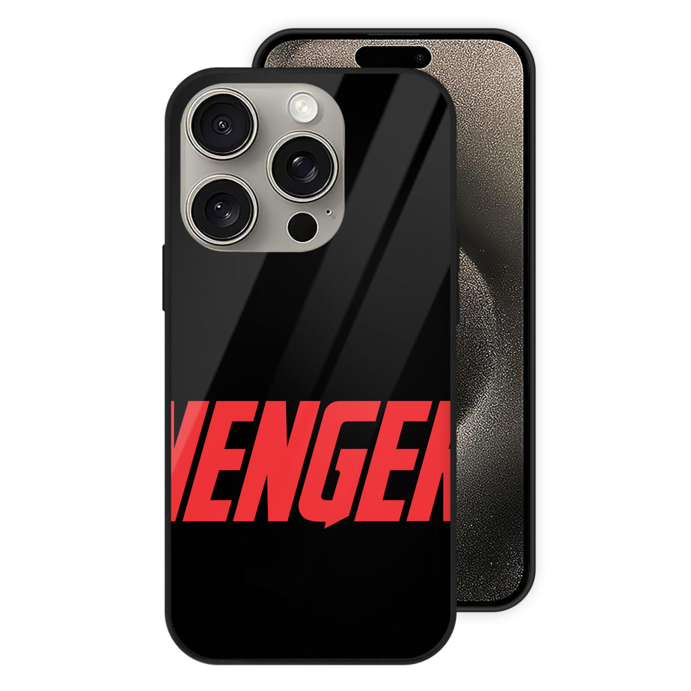 （画像用） アベンジャーズ The Avengers 【iPhone15Pro対応】スマホケース 耐衝撃＆黄変防止 背面ガラス