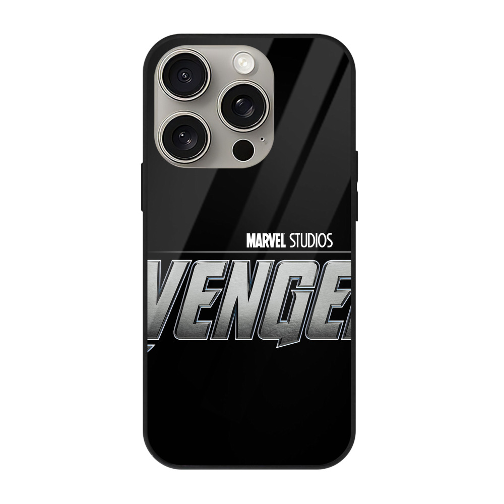 （画像用） アベンジャーズ The Avengers 【iPhone15Pro対応】スマホケース 耐衝撃＆黄変防止 背面ガラス
