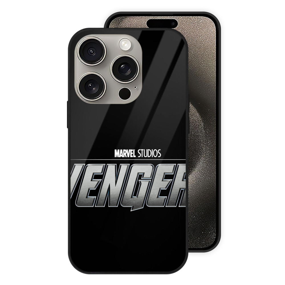 （画像用） アベンジャーズ The Avengers 【iPhone15Pro対応】スマホケース 耐衝撃＆黄変防止 背面ガラス