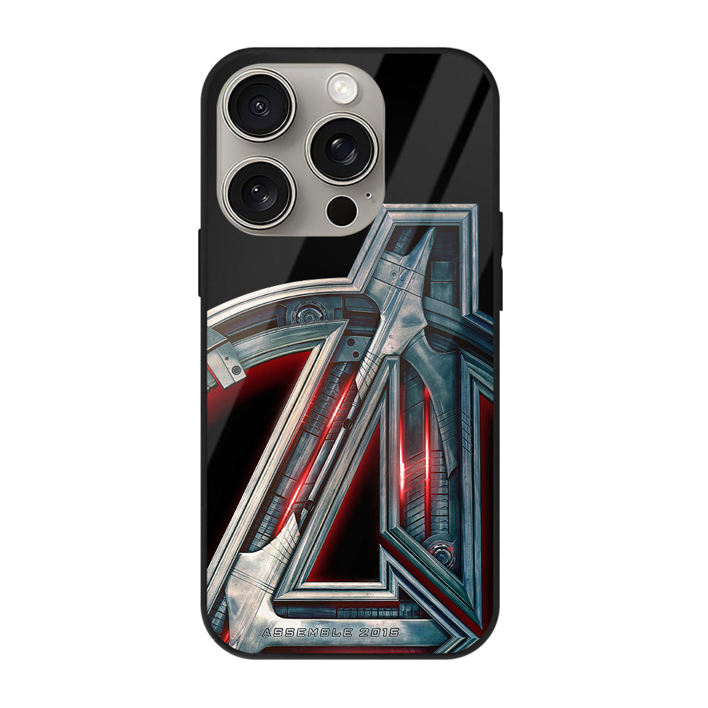 （画像用） アベンジャーズ The Avengers 【iPhone15Pro対応】スマホケース 耐衝撃＆黄変防止 背面ガラス