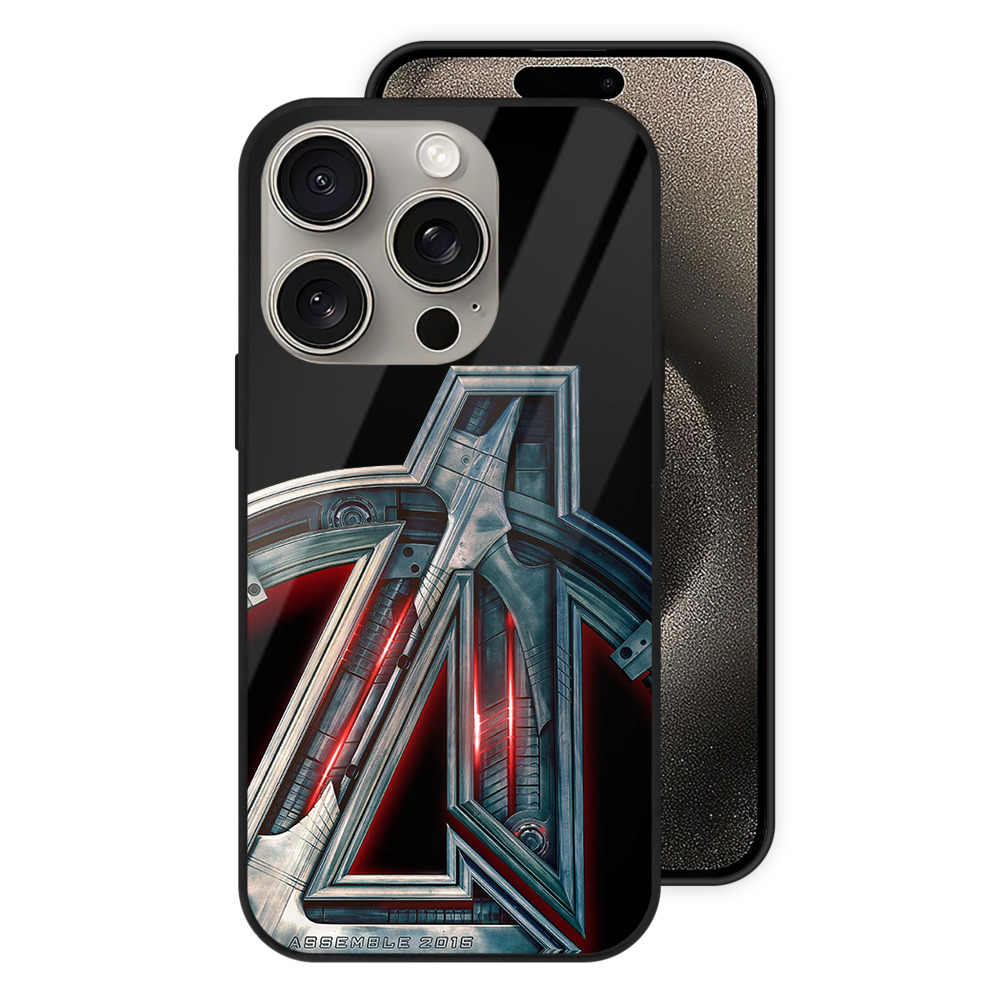 （画像用） アベンジャーズ The Avengers 【iPhone15Pro対応】スマホケース 耐衝撃＆黄変防止 背面ガラス