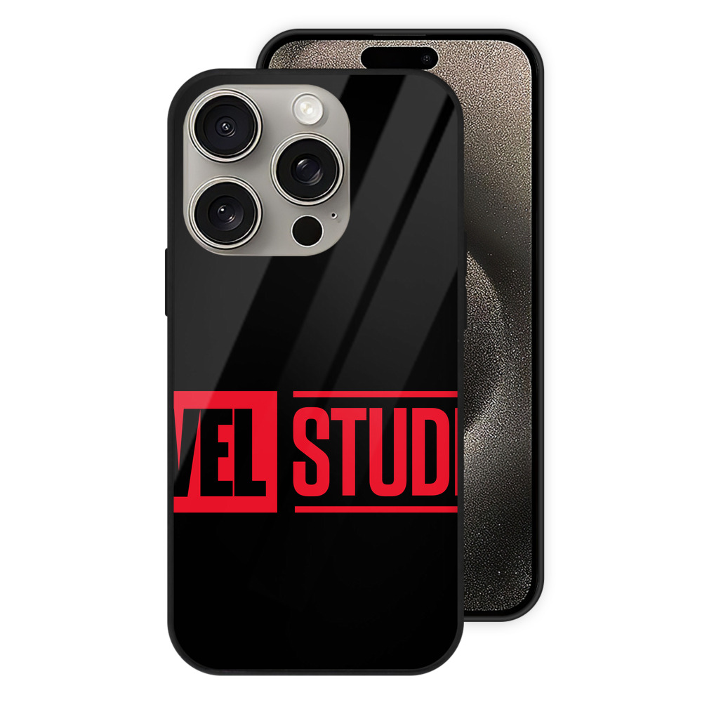 （画像用） アベンジャーズ The Avengers 【iPhone15Pro対応】スマホケース 耐衝撃＆黄変防止 背面ガラス
