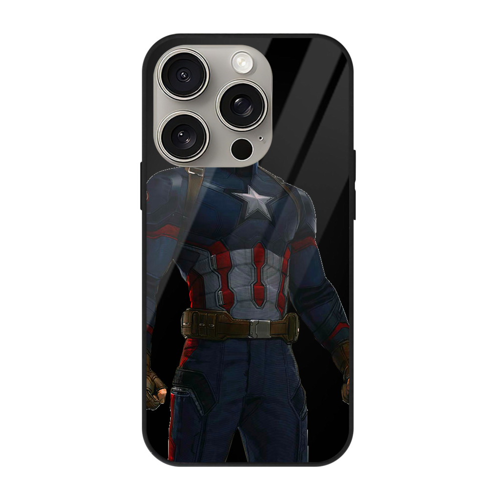 （画像用） アベンジャーズ The Avengers 【iPhone15Pro対応】スマホケース 耐衝撃＆黄変防止 背面ガラス