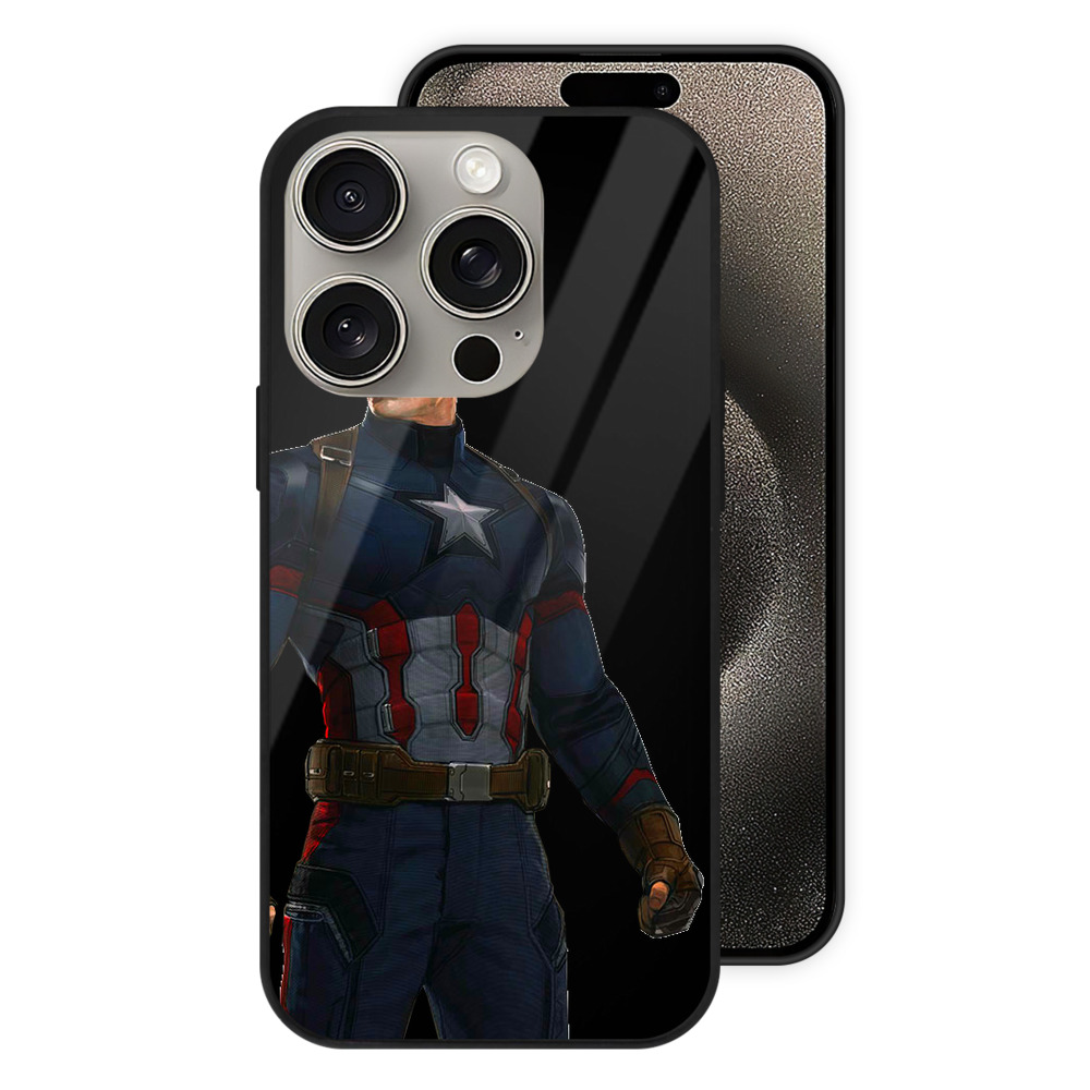 （画像用） アベンジャーズ The Avengers 【iPhone15Pro対応】スマホケース 耐衝撃＆黄変防止 背面ガラス