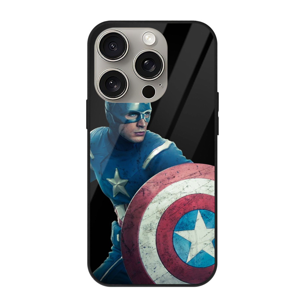 （画像用） アベンジャーズ The Avengers 【iPhone15Pro対応】スマホケース 耐衝撃＆黄変防止 背面ガラス
