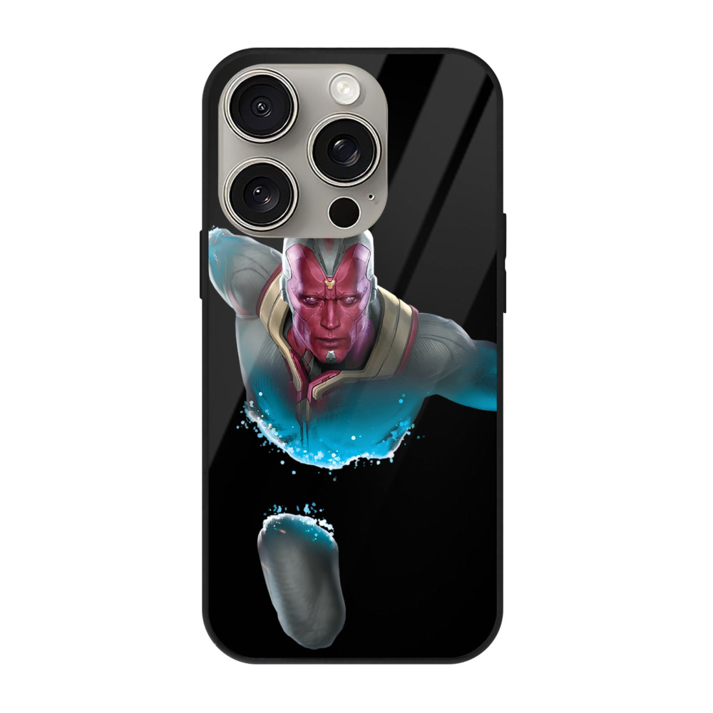 （画像用） アベンジャーズ The Avengers 【iPhone15Pro対応】スマホケース 耐衝撃＆黄変防止 背面ガラス