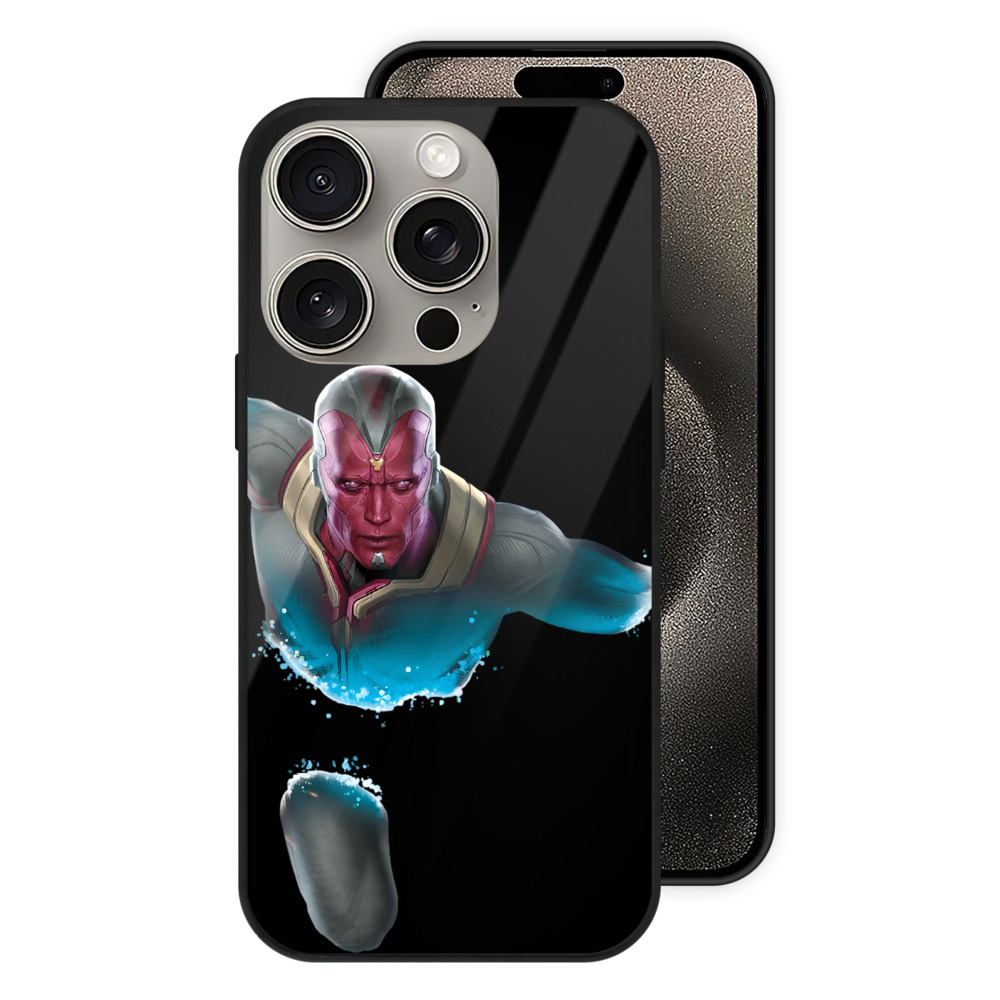 （画像用） アベンジャーズ The Avengers 【iPhone15Pro対応】スマホケース 耐衝撃＆黄変防止 背面ガラス