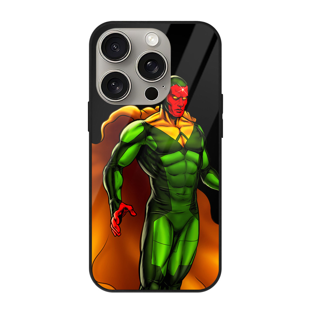 （画像用） アベンジャーズ The Avengers 【iPhone15Pro対応】スマホケース 耐衝撃＆黄変防止 背面ガラス