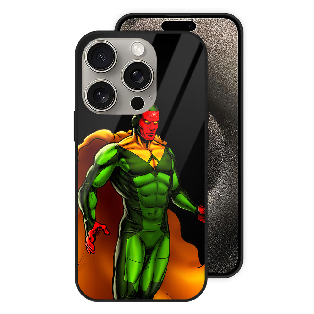 （画像用） アベンジャーズ The Avengers 【iPhone15Pro対応】スマホケース 耐衝撃＆黄変防止 背面ガラス
