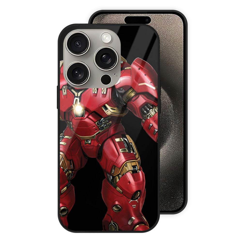 （画像用） アベンジャーズ The Avengers 【iPhone15Pro対応】スマホケース 耐衝撃＆黄変防止 背面ガラス