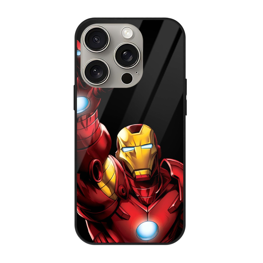 （画像用） アベンジャーズ The Avengers 【iPhone15Pro対応】スマホケース 耐衝撃＆黄変防止 背面ガラス