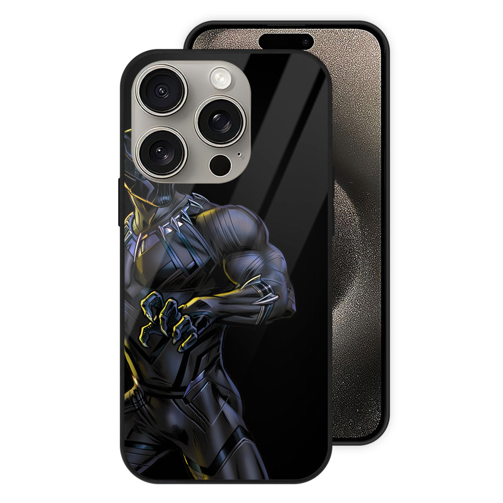（画像用） アベンジャーズ The Avengers 【iPhone15Pro対応】スマホケース 耐衝撃＆黄変防止 背面ガラス