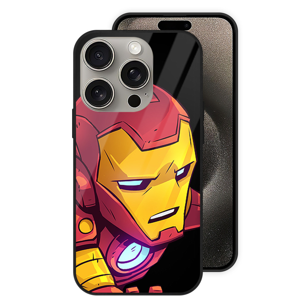 （画像用） アベンジャーズ The Avengers 【iPhone15Pro対応】スマホケース 耐衝撃＆黄変防止 背面ガラス