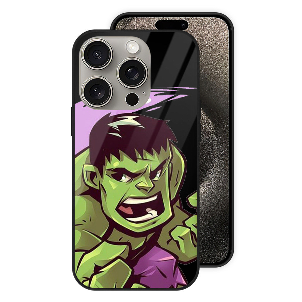 （画像用） アベンジャーズ The Avengers 【iPhone15Pro対応】スマホケース 耐衝撃＆黄変防止 背面ガラス