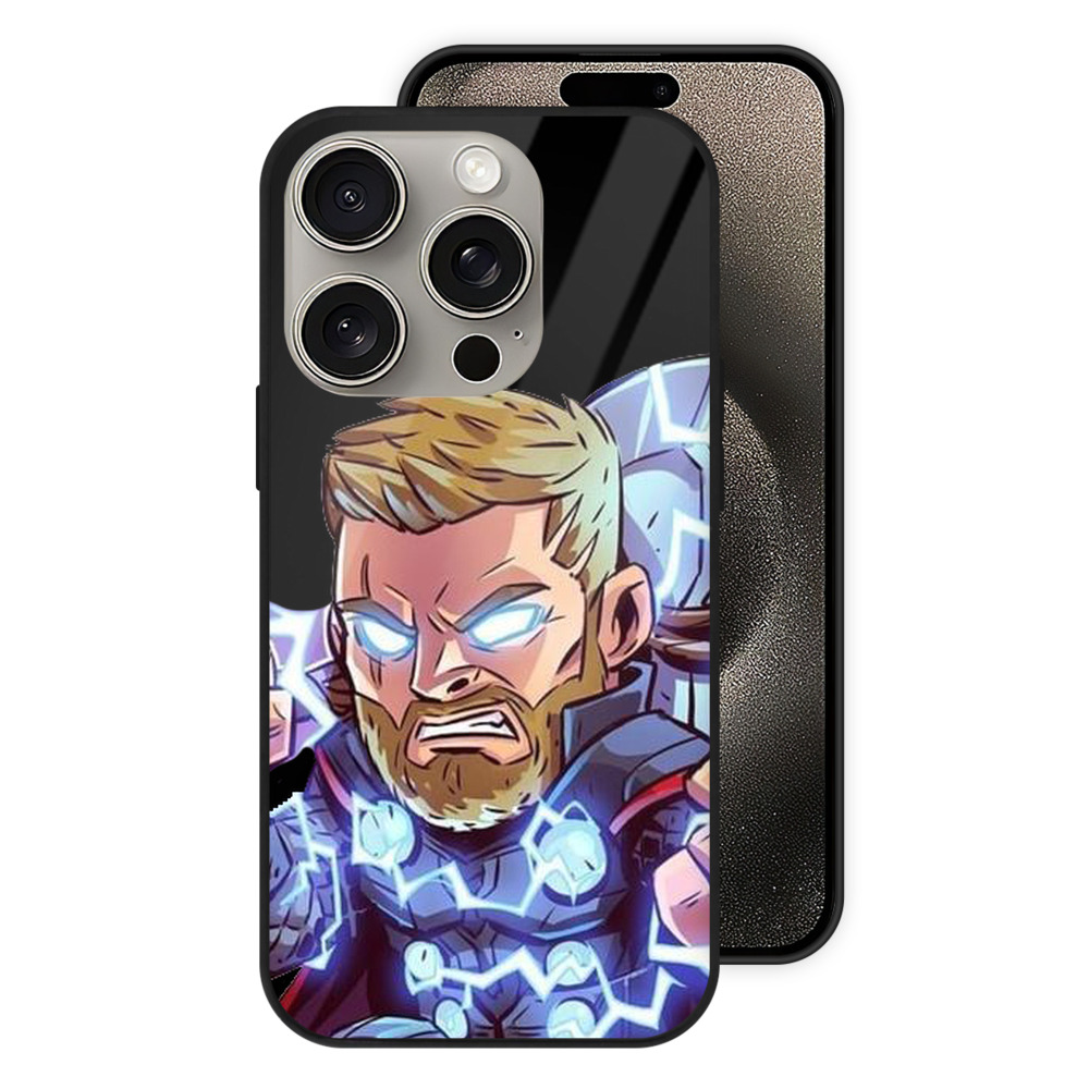 （画像用） アベンジャーズ The Avengers 【iPhone15Pro対応】スマホケース 耐衝撃＆黄変防止 背面ガラス
