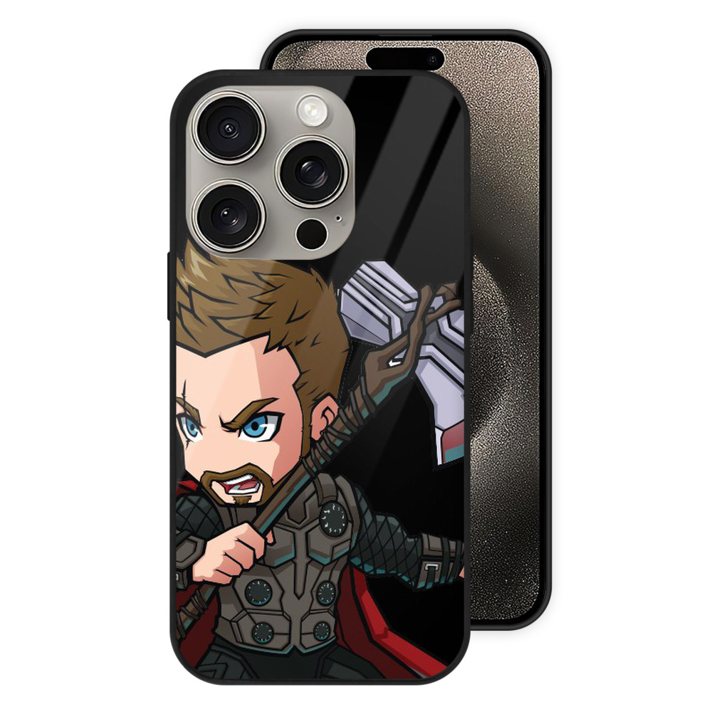 （画像用） アベンジャーズ The Avengers 【iPhone15Pro対応】スマホケース 耐衝撃＆黄変防止 背面ガラス