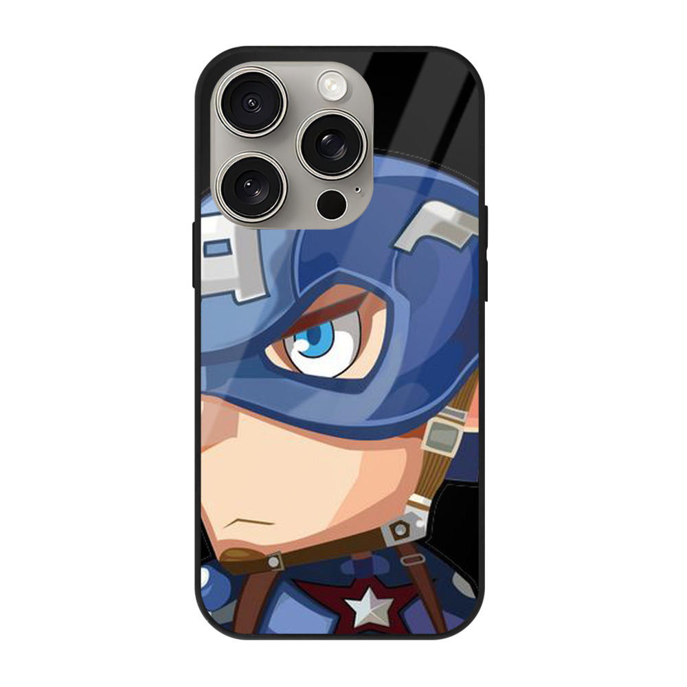 （画像用） アベンジャーズ The Avengers 【iPhone15Pro対応】スマホケース 耐衝撃＆黄変防止 背面ガラス