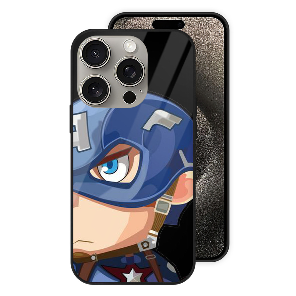 （画像用） アベンジャーズ The Avengers 【iPhone15Pro対応】スマホケース 耐衝撃＆黄変防止 背面ガラス