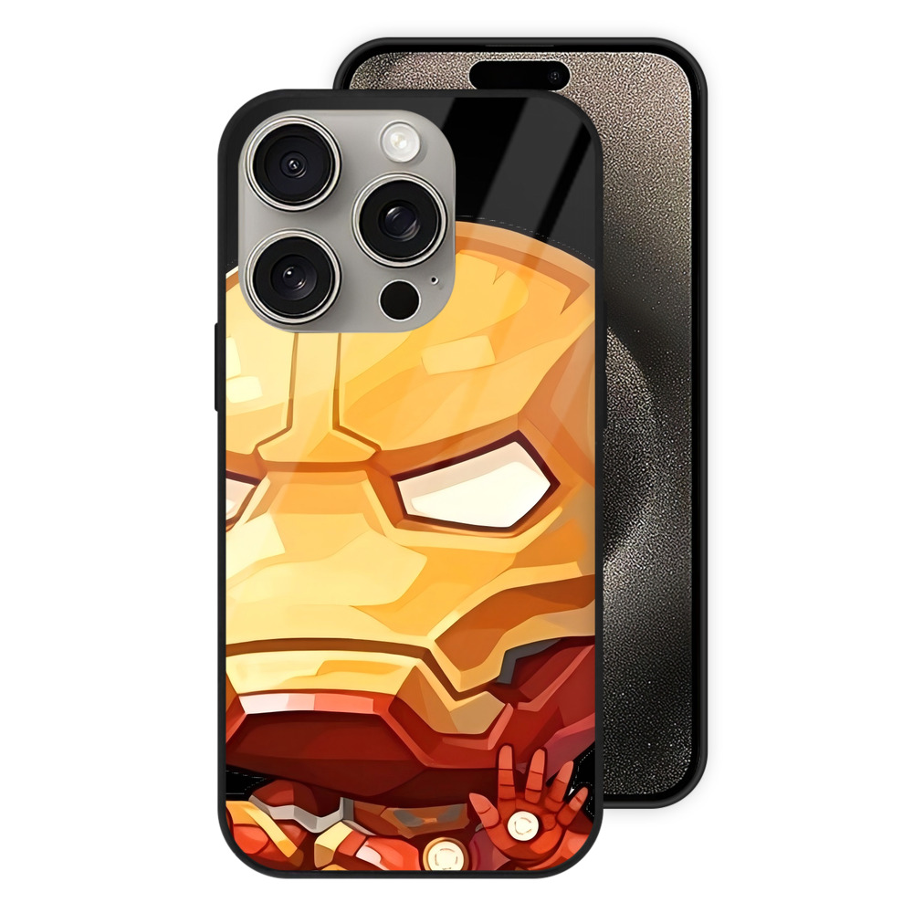 （画像用） アベンジャーズ The Avengers 【iPhone15Pro対応】スマホケース 耐衝撃＆黄変防止 背面ガラス