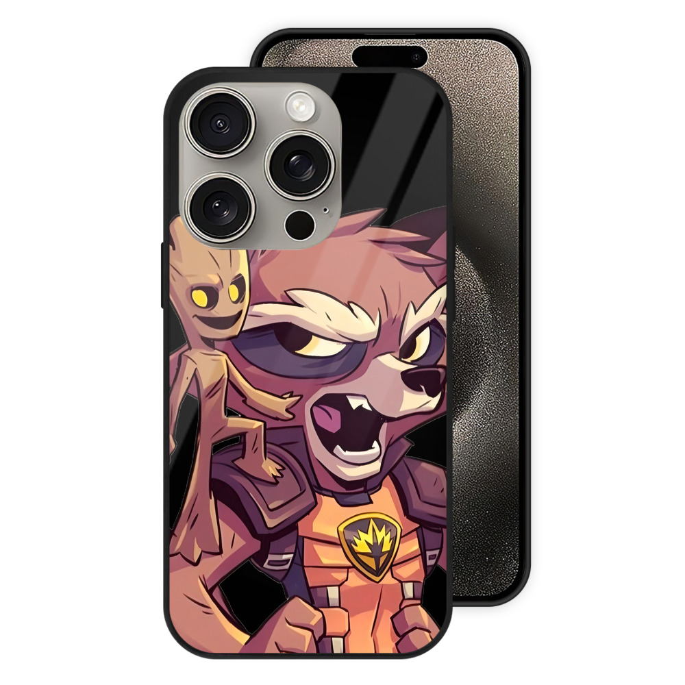 （画像用） アベンジャーズ The Avengers 【iPhone15Pro対応】スマホケース 耐衝撃＆黄変防止 背面ガラス