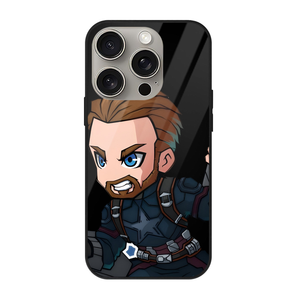 （画像用） アベンジャーズ The Avengers 【iPhone15Pro対応】スマホケース 耐衝撃＆黄変防止 背面ガラス