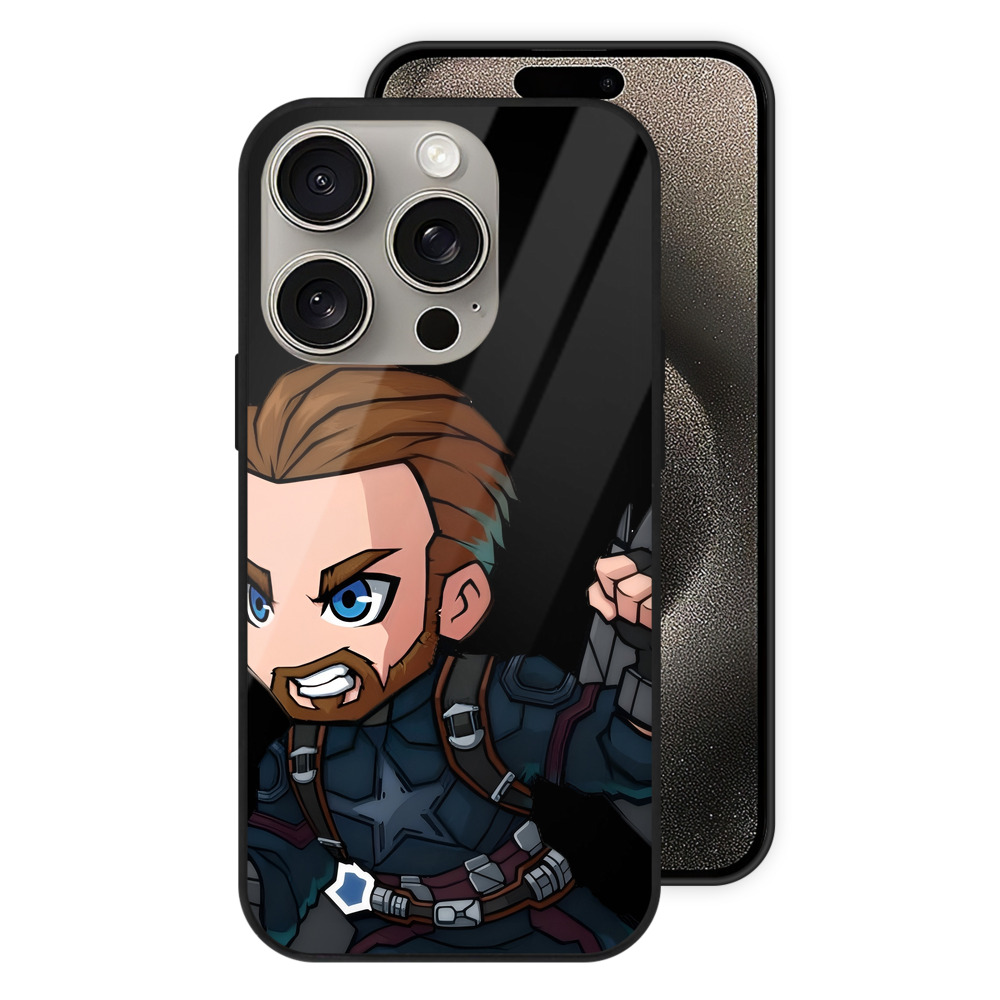 （画像用） アベンジャーズ The Avengers 【iPhone15Pro対応】スマホケース 耐衝撃＆黄変防止 背面ガラス