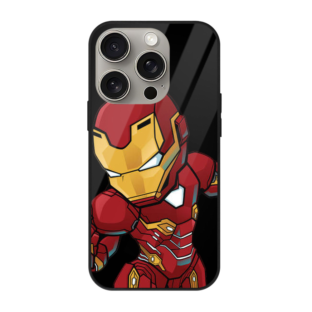 （画像用） アベンジャーズ The Avengers 【iPhone15Pro対応】スマホケース 耐衝撃＆黄変防止 背面ガラス