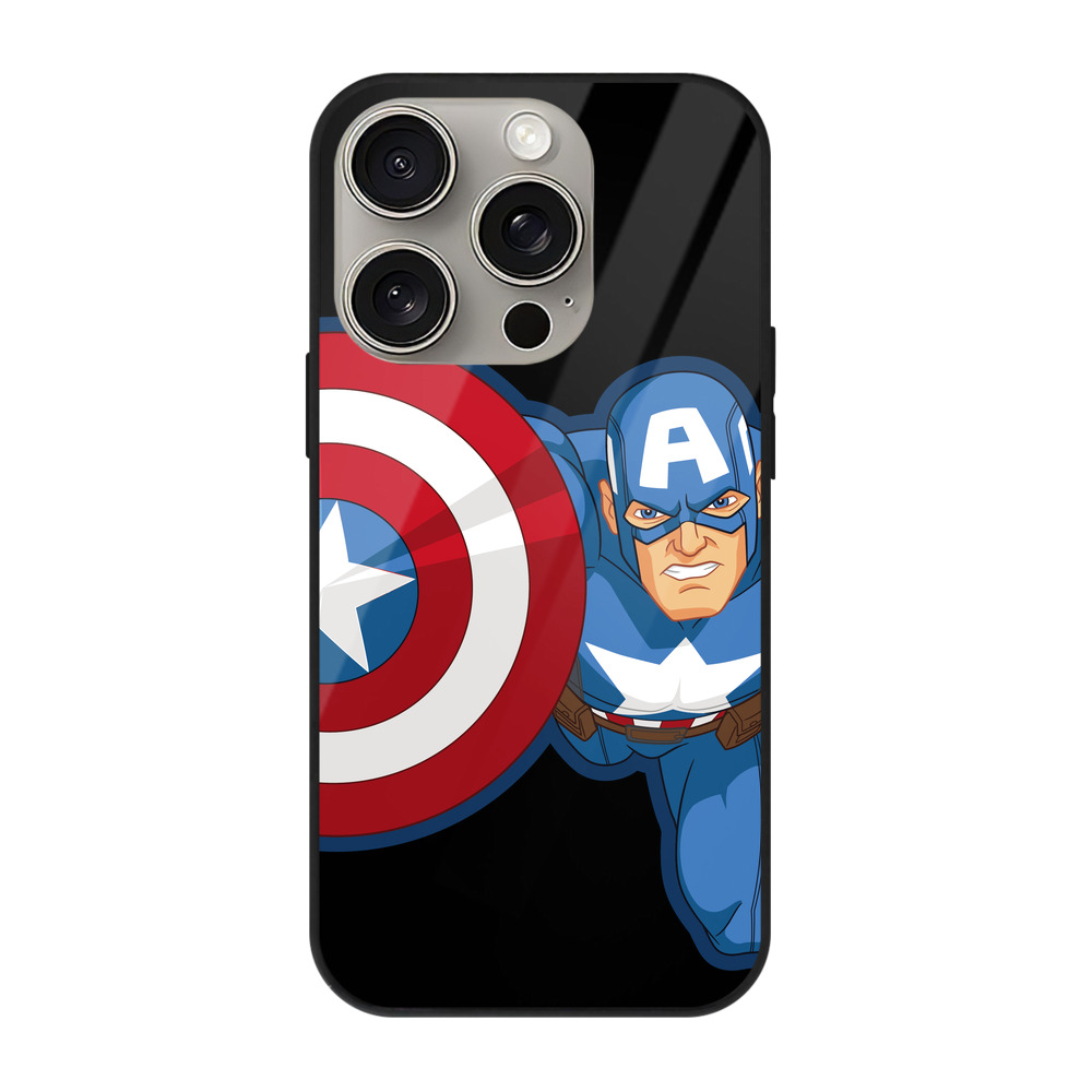 （画像用） アベンジャーズ The Avengers 【iPhone15Pro対応】スマホケース 耐衝撃＆黄変防止 背面ガラス