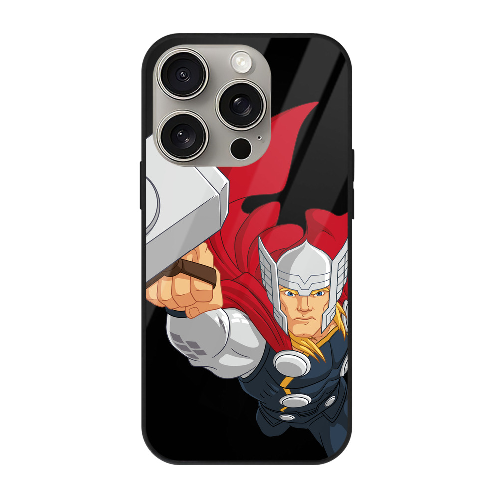 （画像用） アベンジャーズ The Avengers 【iPhone15Pro対応】スマホケース 耐衝撃＆黄変防止 背面ガラス