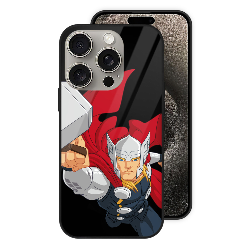 （画像用） アベンジャーズ The Avengers 【iPhone15Pro対応】スマホケース 耐衝撃＆黄変防止 背面ガラス