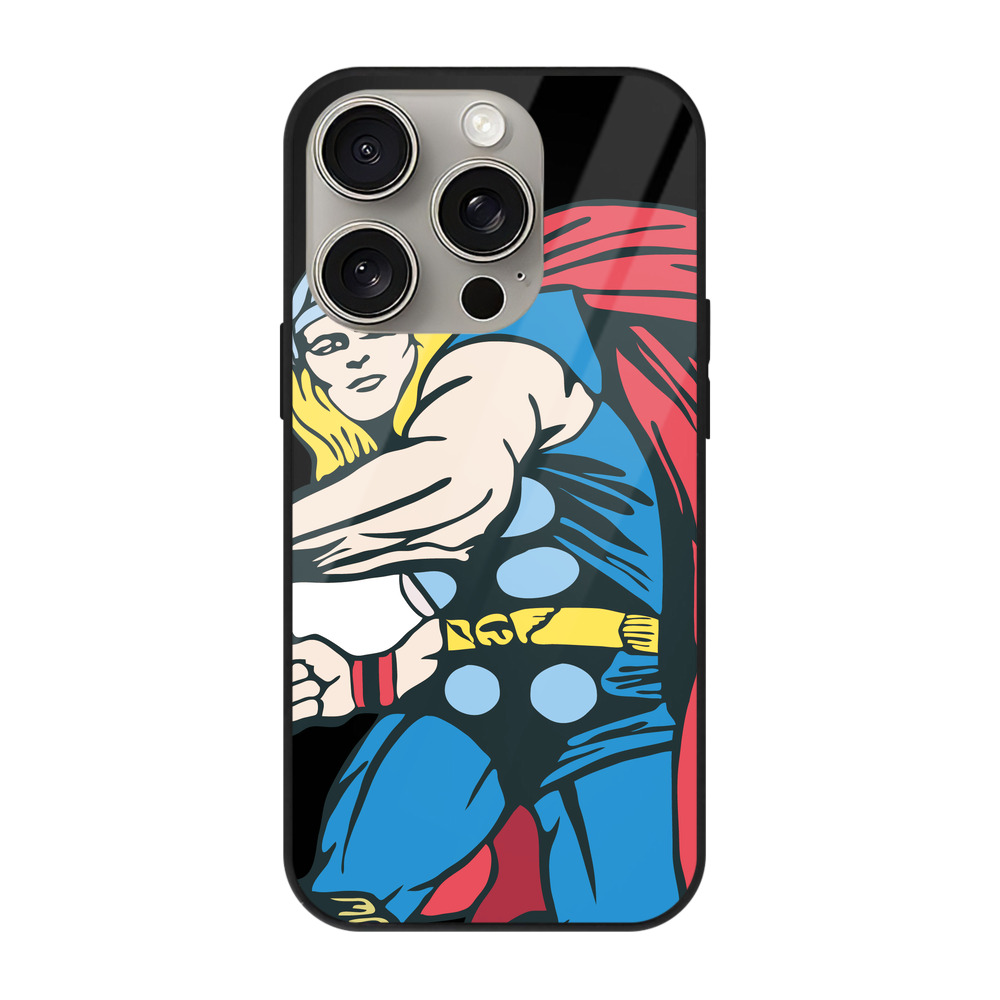 （画像用） アベンジャーズ The Avengers 【iPhone15Pro対応】スマホケース 耐衝撃＆黄変防止 背面ガラス
