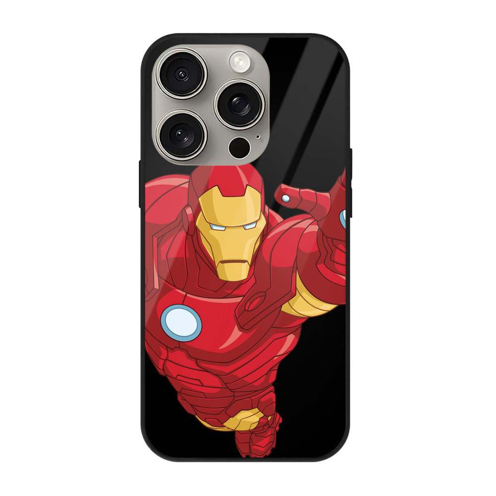 （画像用） アベンジャーズ The Avengers 【iPhone15Pro対応】スマホケース 耐衝撃＆黄変防止 背面ガラス