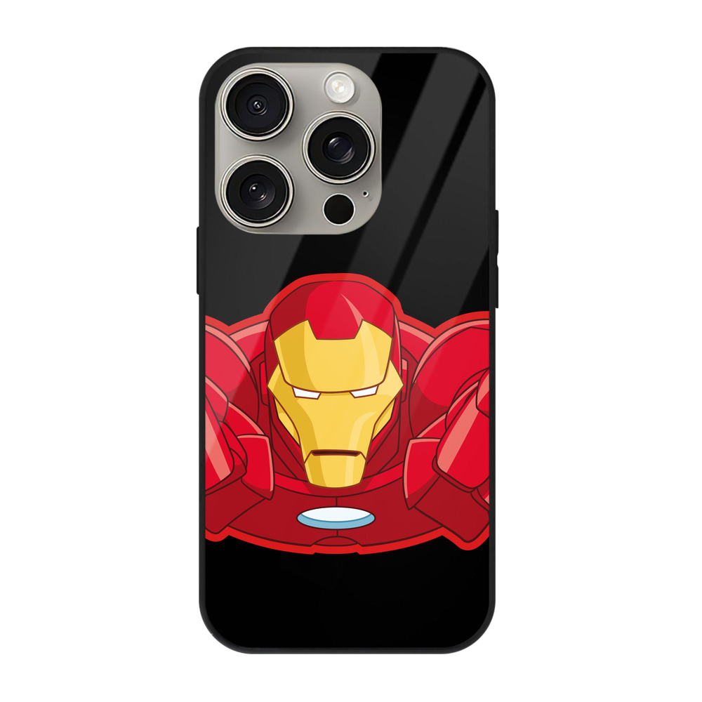 （画像用） アベンジャーズ The Avengers 【iPhone15Pro対応】スマホケース 耐衝撃＆黄変防止 背面ガラス
